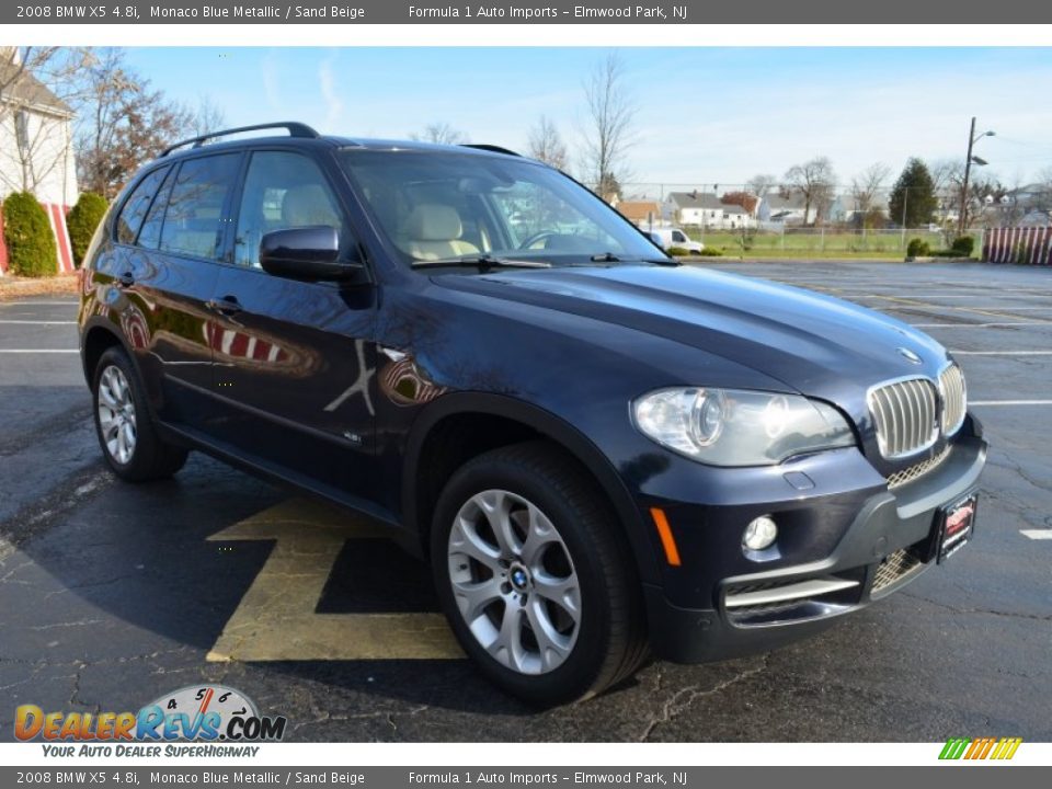 2008 BMW X5 4.8i Monaco Blue Metallic / Sand Beige Photo #3