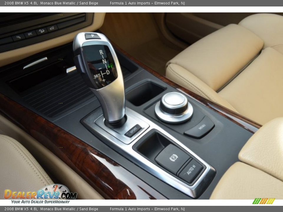 2008 BMW X5 4.8i Monaco Blue Metallic / Sand Beige Photo #16