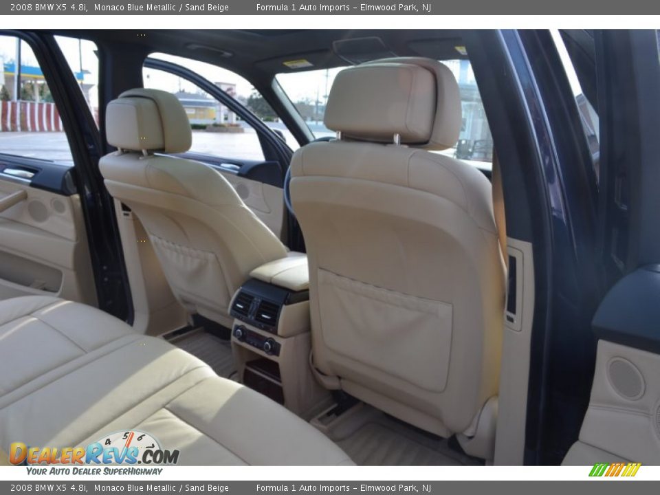 2008 BMW X5 4.8i Monaco Blue Metallic / Sand Beige Photo #23