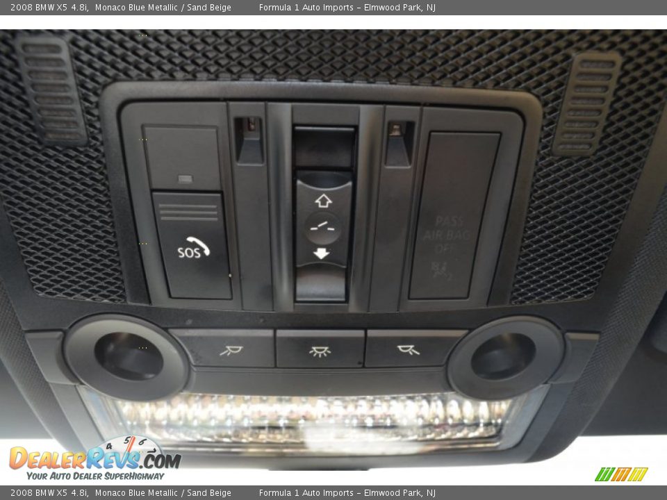 2008 BMW X5 4.8i Monaco Blue Metallic / Sand Beige Photo #25