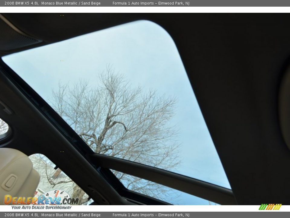 2008 BMW X5 4.8i Monaco Blue Metallic / Sand Beige Photo #26