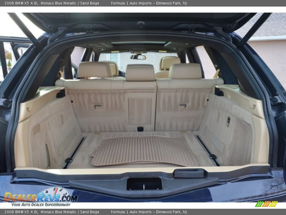 2008 BMW X5 4.8i Monaco Blue Metallic / Sand Beige Photo #29