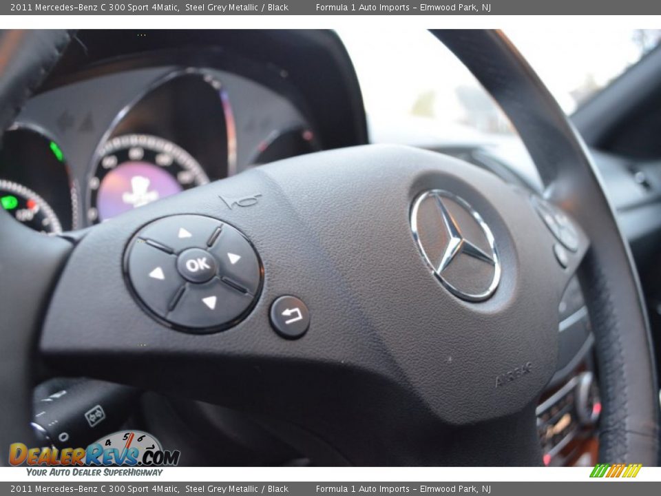 2011 Mercedes-Benz C 300 Sport 4Matic Steel Grey Metallic / Black Photo #9