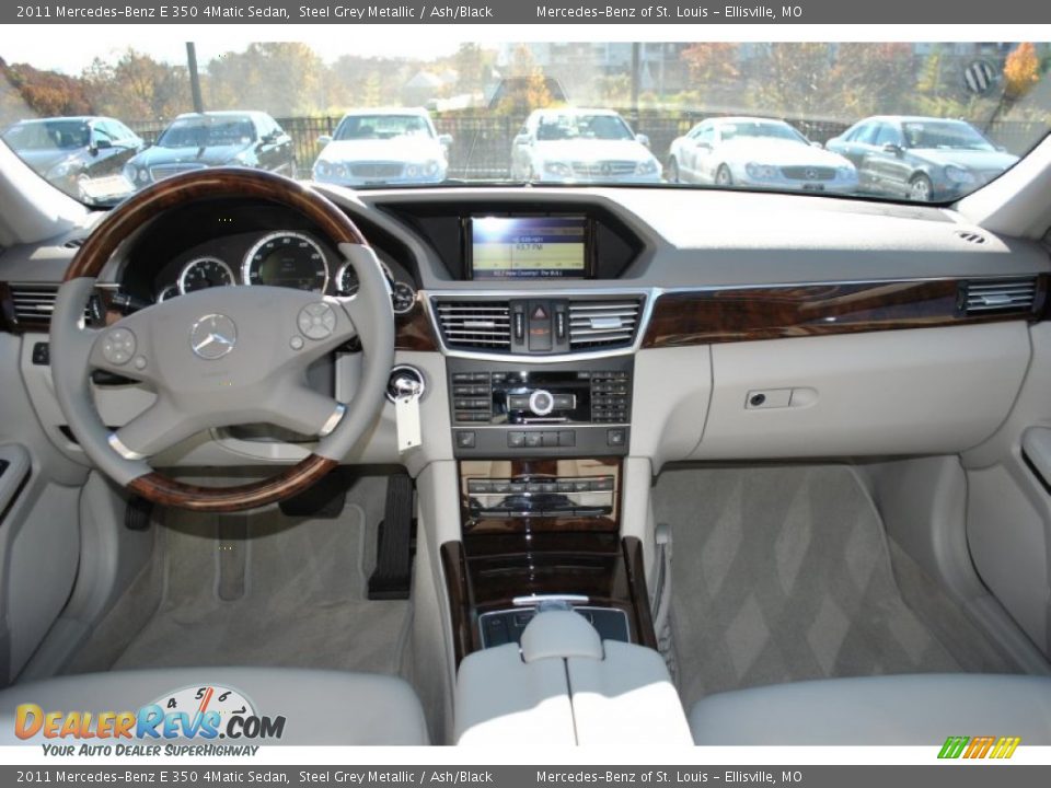 2011 Mercedes-Benz E 350 4Matic Sedan Steel Grey Metallic / Ash/Black Photo #2