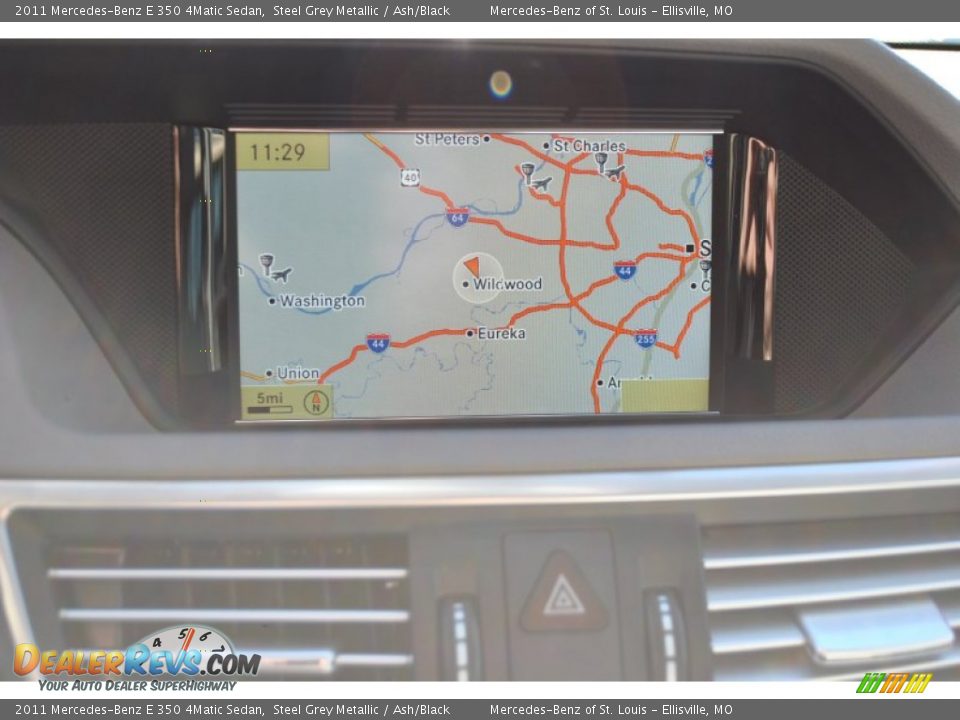 2011 Mercedes-Benz E 350 4Matic Sedan Steel Grey Metallic / Ash/Black Photo #4