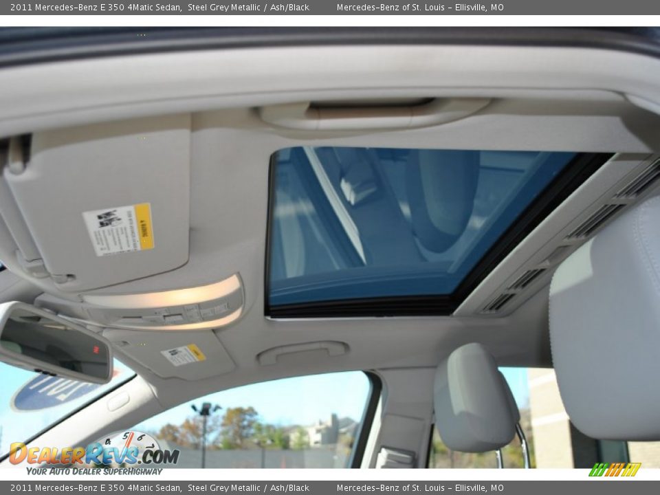 2011 Mercedes-Benz E 350 4Matic Sedan Steel Grey Metallic / Ash/Black Photo #5