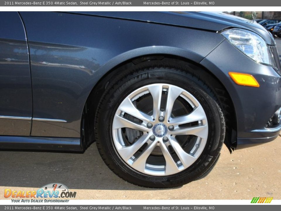 2011 Mercedes-Benz E 350 4Matic Sedan Steel Grey Metallic / Ash/Black Photo #6