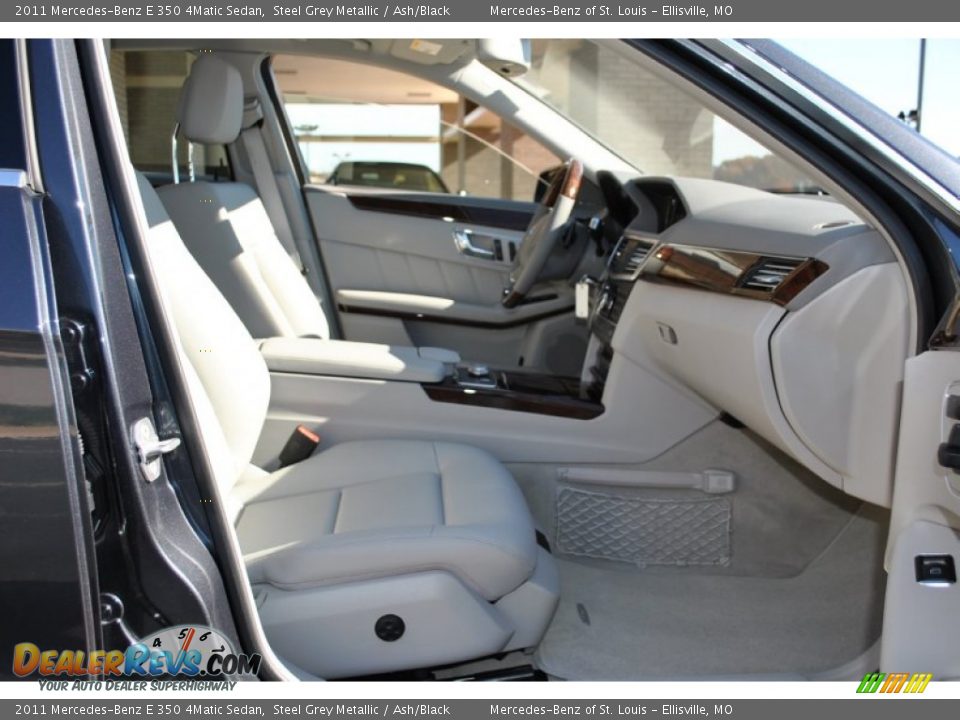 2011 Mercedes-Benz E 350 4Matic Sedan Steel Grey Metallic / Ash/Black Photo #8