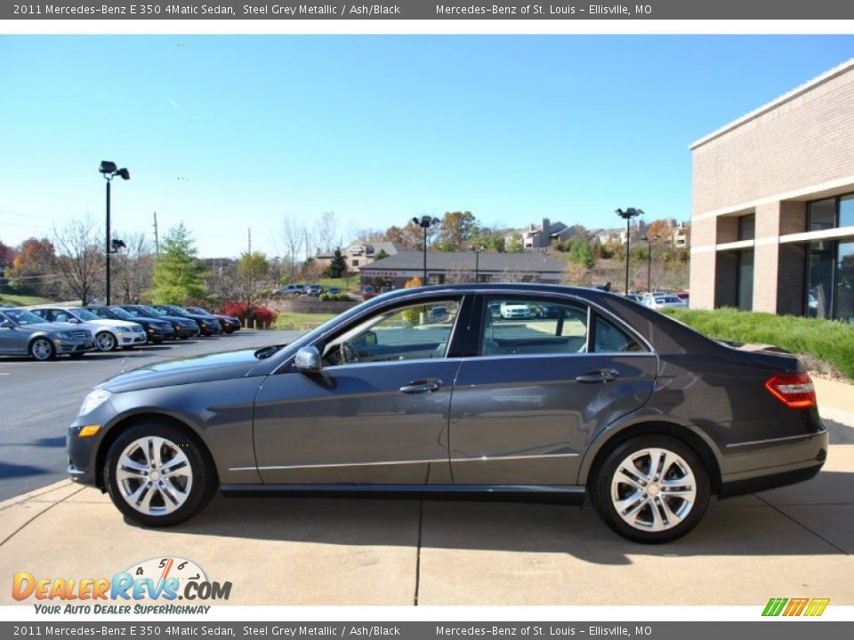 2011 Mercedes-Benz E 350 4Matic Sedan Steel Grey Metallic / Ash/Black Photo #13