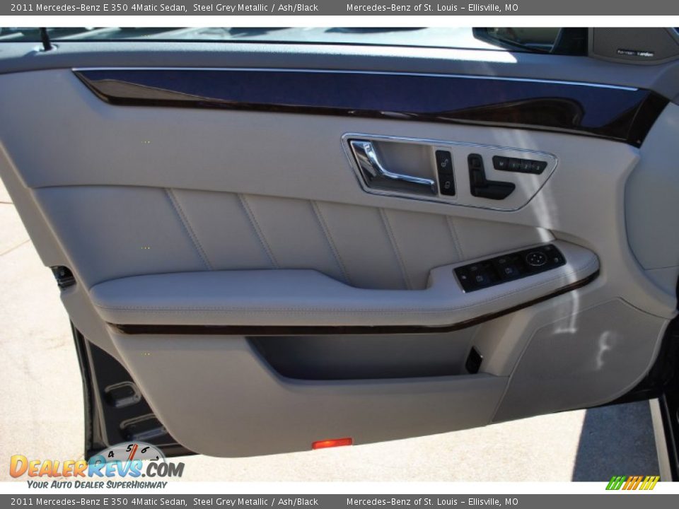 2011 Mercedes-Benz E 350 4Matic Sedan Steel Grey Metallic / Ash/Black Photo #14