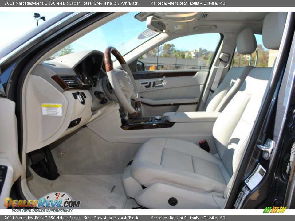 2011 Mercedes-Benz E 350 4Matic Sedan Steel Grey Metallic / Ash/Black Photo #15