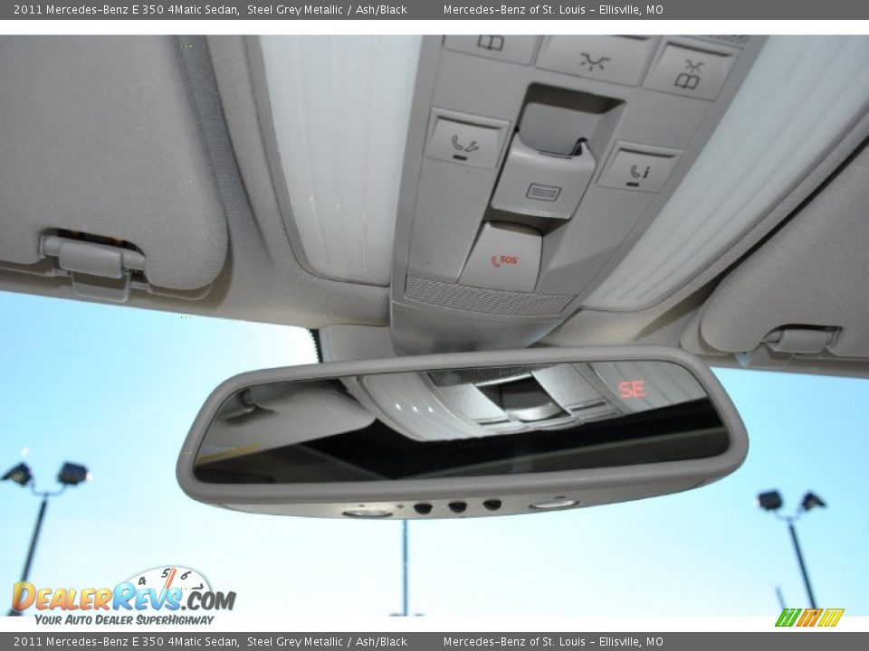 2011 Mercedes-Benz E 350 4Matic Sedan Steel Grey Metallic / Ash/Black Photo #16