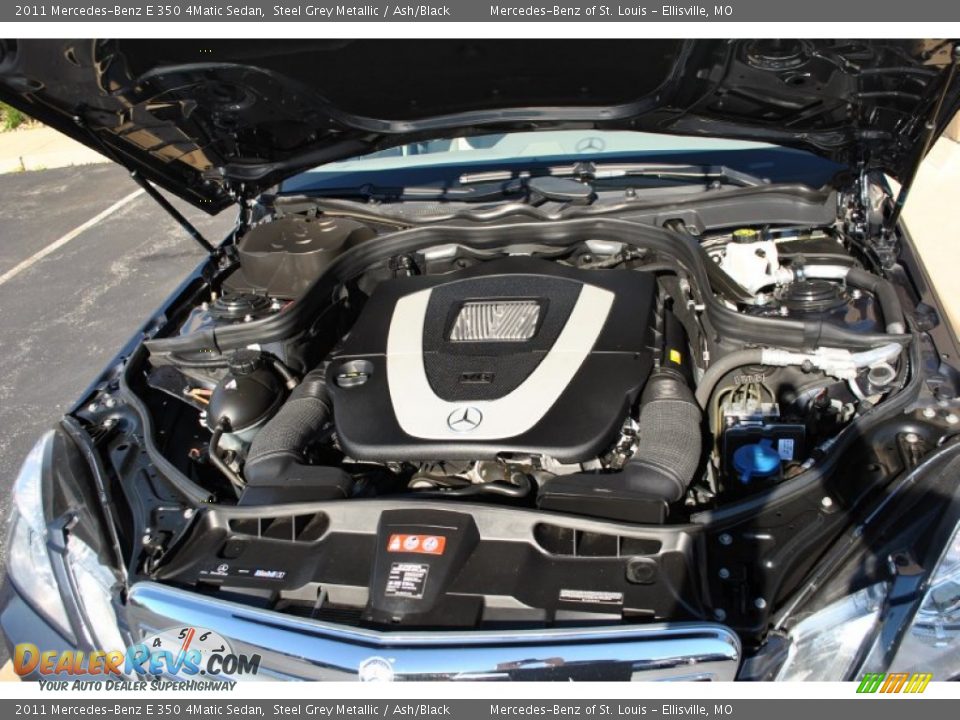 2011 Mercedes-Benz E 350 4Matic Sedan Steel Grey Metallic / Ash/Black Photo #22