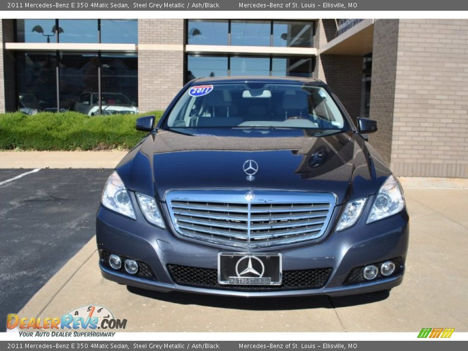 2011 Mercedes-Benz E 350 4Matic Sedan Steel Grey Metallic / Ash/Black Photo #23