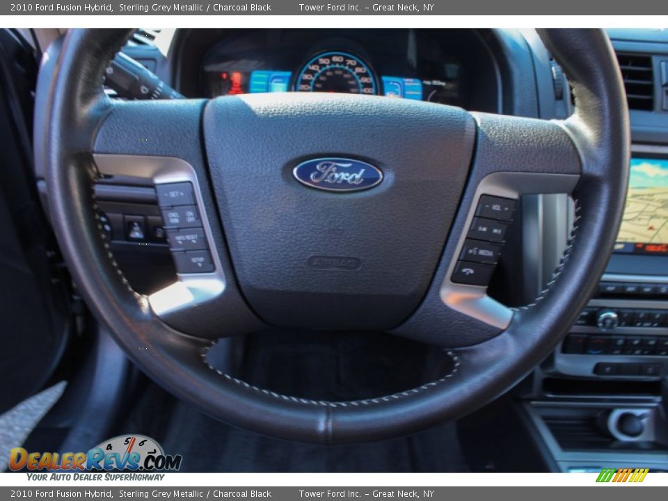 2010 Ford Fusion Hybrid Sterling Grey Metallic / Charcoal Black Photo #17