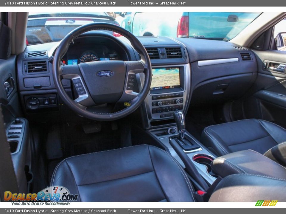 2010 Ford Fusion Hybrid Sterling Grey Metallic / Charcoal Black Photo #18