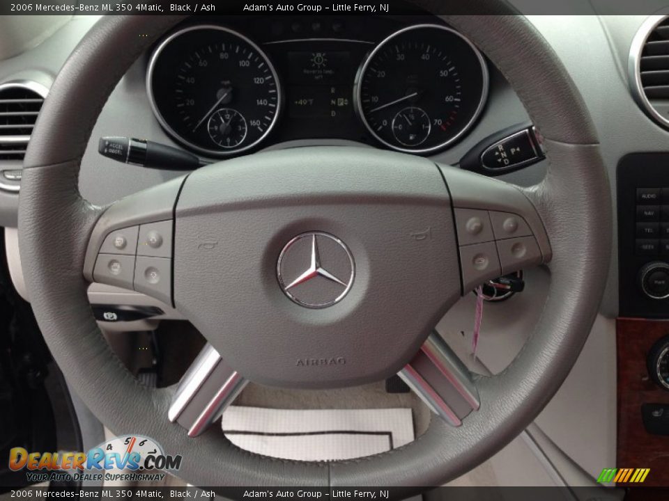 2006 Mercedes-Benz ML 350 4Matic Black / Ash Photo #14