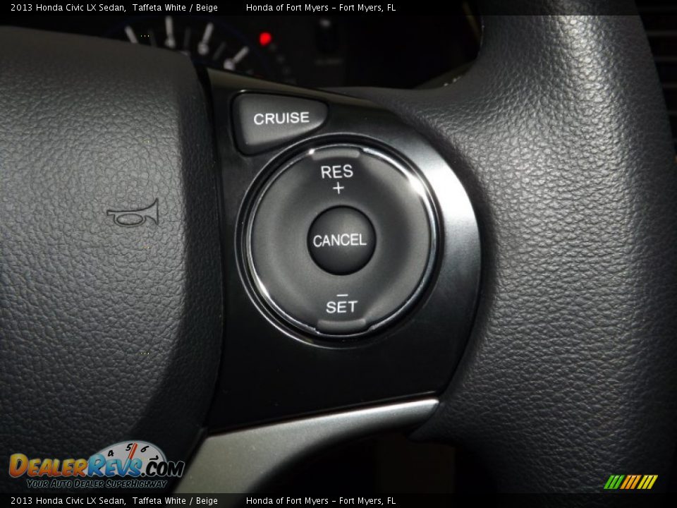 2013 Honda Civic LX Sedan Taffeta White / Beige Photo #22