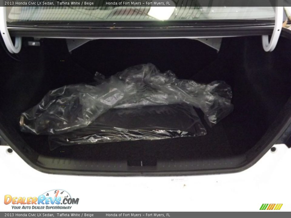 2013 Honda Civic LX Sedan Taffeta White / Beige Photo #27