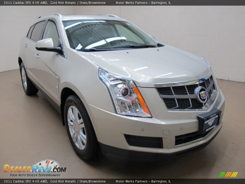2011 Cadillac SRX 4 V6 AWD Gold Mist Metallic / Shale/Brownstone Photo #1