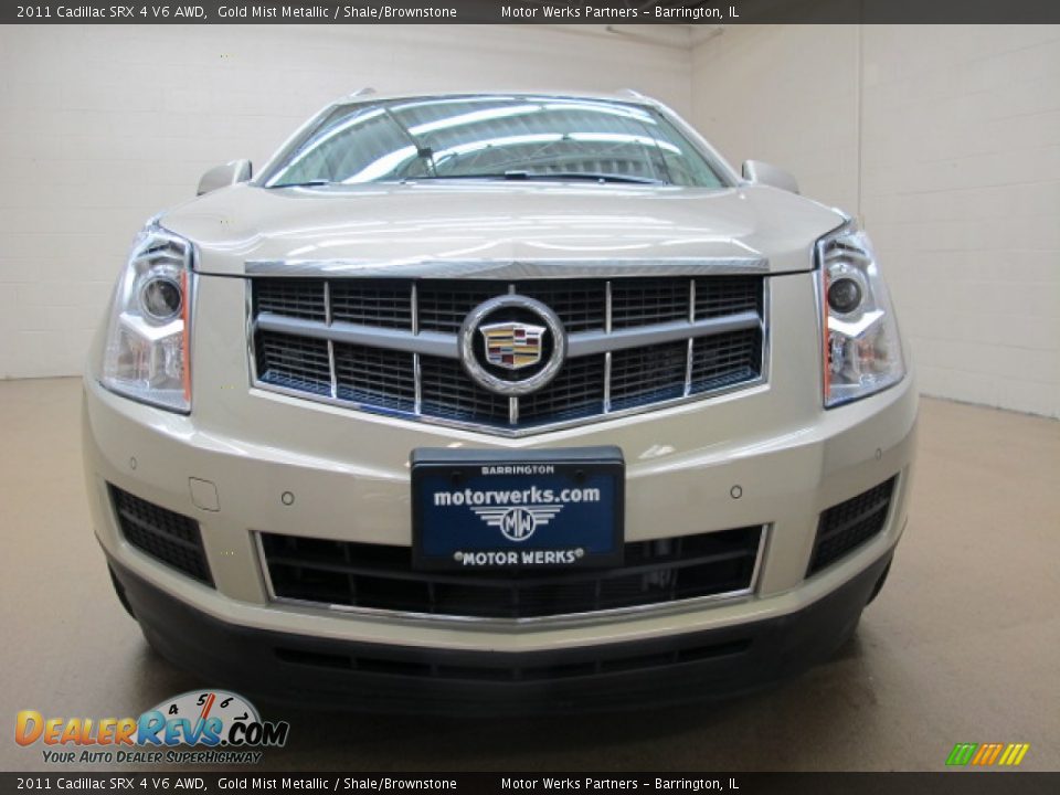 2011 Cadillac SRX 4 V6 AWD Gold Mist Metallic / Shale/Brownstone Photo #3