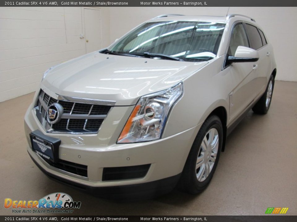 2011 Cadillac SRX 4 V6 AWD Gold Mist Metallic / Shale/Brownstone Photo #4