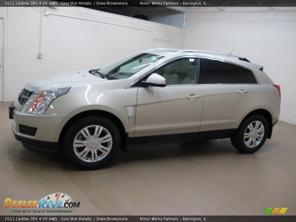 2011 Cadillac SRX 4 V6 AWD Gold Mist Metallic / Shale/Brownstone Photo #5