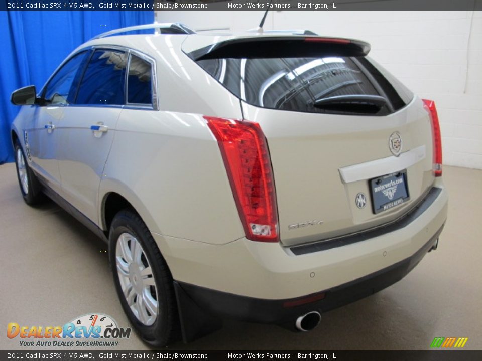 2011 Cadillac SRX 4 V6 AWD Gold Mist Metallic / Shale/Brownstone Photo #6
