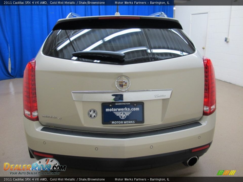2011 Cadillac SRX 4 V6 AWD Gold Mist Metallic / Shale/Brownstone Photo #7