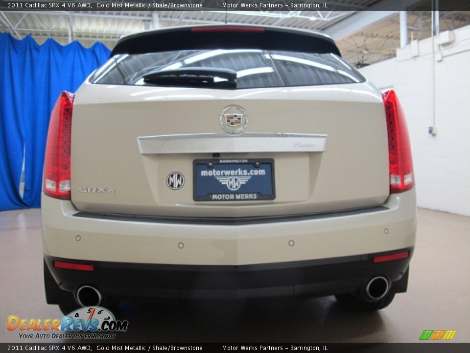 2011 Cadillac SRX 4 V6 AWD Gold Mist Metallic / Shale/Brownstone Photo #8