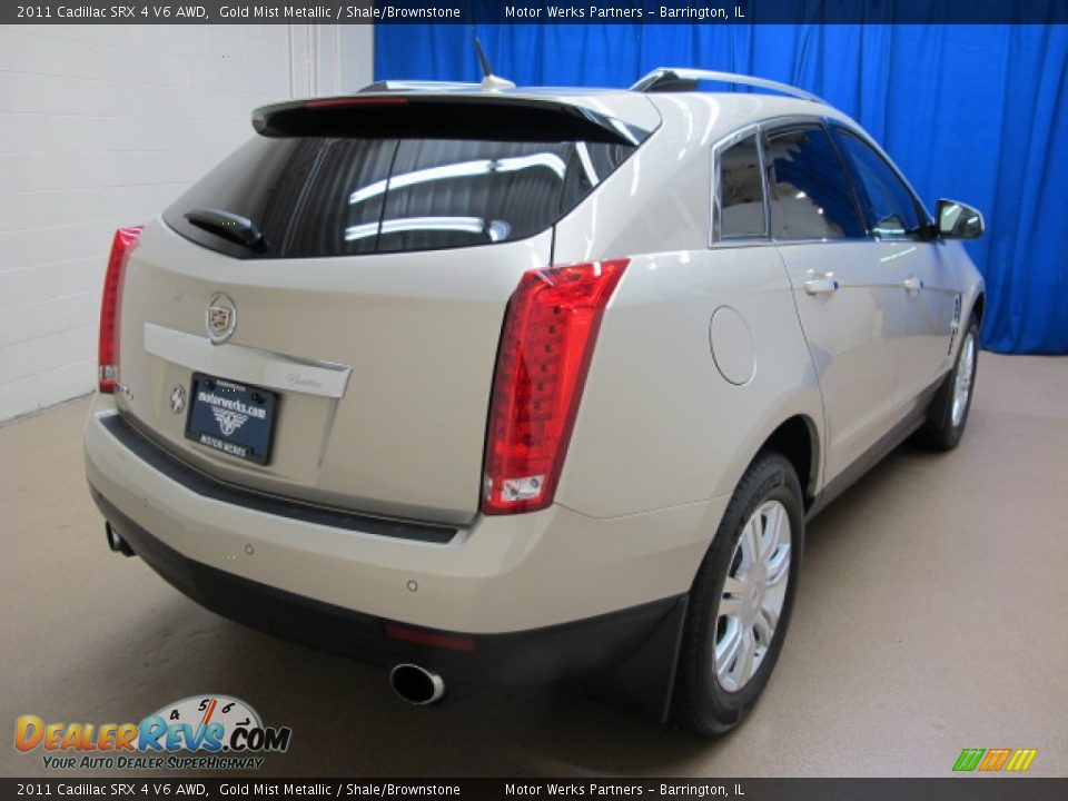 2011 Cadillac SRX 4 V6 AWD Gold Mist Metallic / Shale/Brownstone Photo #9