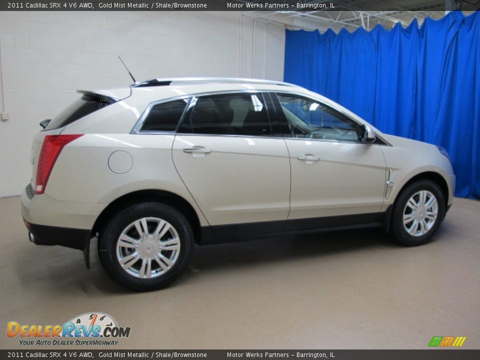 2011 Cadillac SRX 4 V6 AWD Gold Mist Metallic / Shale/Brownstone Photo #10