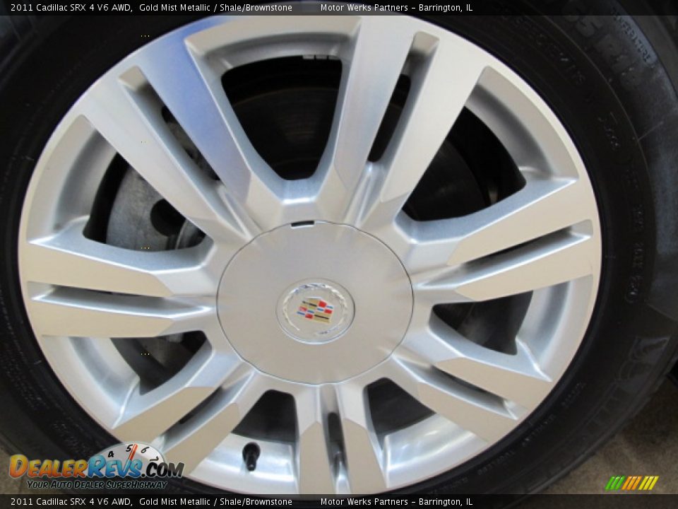 2011 Cadillac SRX 4 V6 AWD Gold Mist Metallic / Shale/Brownstone Photo #13
