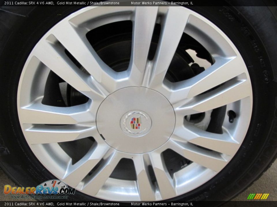 2011 Cadillac SRX 4 V6 AWD Gold Mist Metallic / Shale/Brownstone Photo #14