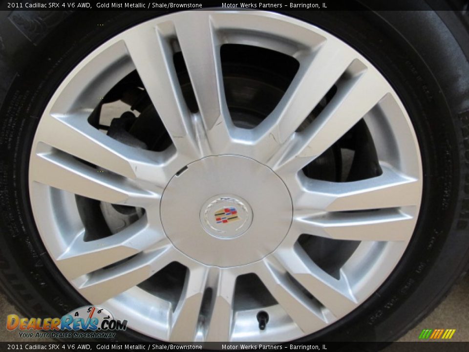 2011 Cadillac SRX 4 V6 AWD Gold Mist Metallic / Shale/Brownstone Photo #15