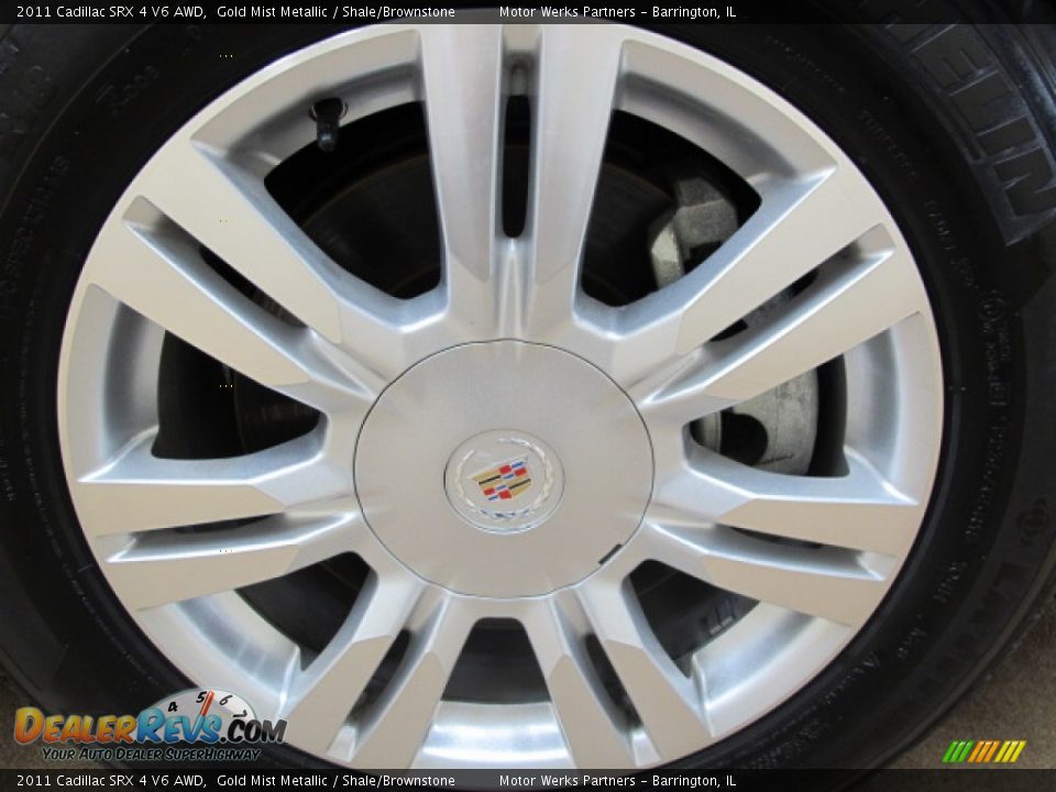 2011 Cadillac SRX 4 V6 AWD Gold Mist Metallic / Shale/Brownstone Photo #16
