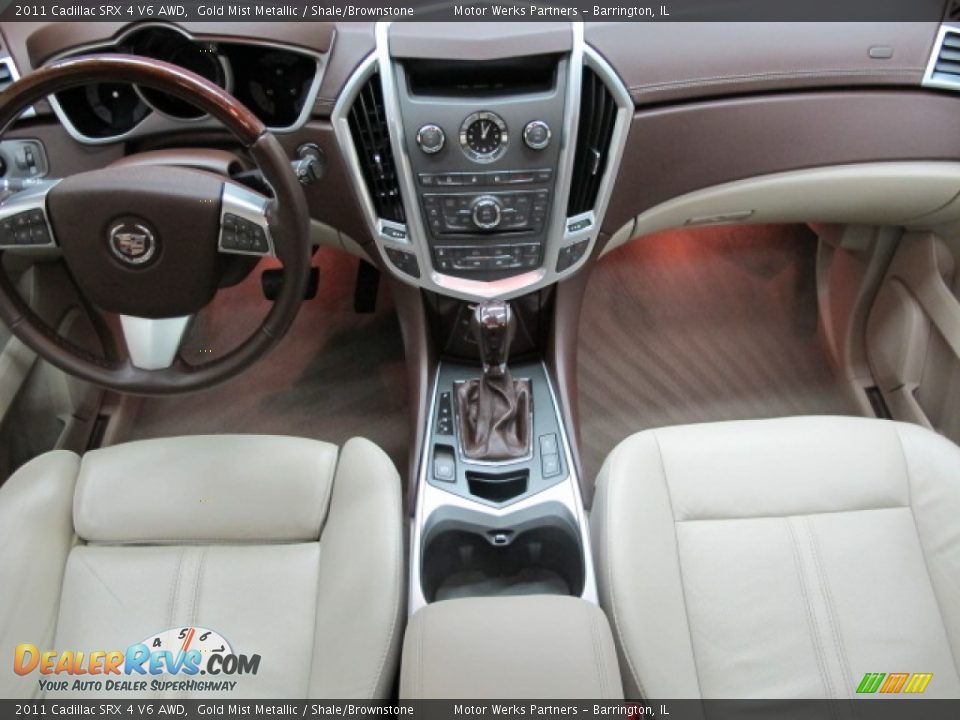 2011 Cadillac SRX 4 V6 AWD Gold Mist Metallic / Shale/Brownstone Photo #26