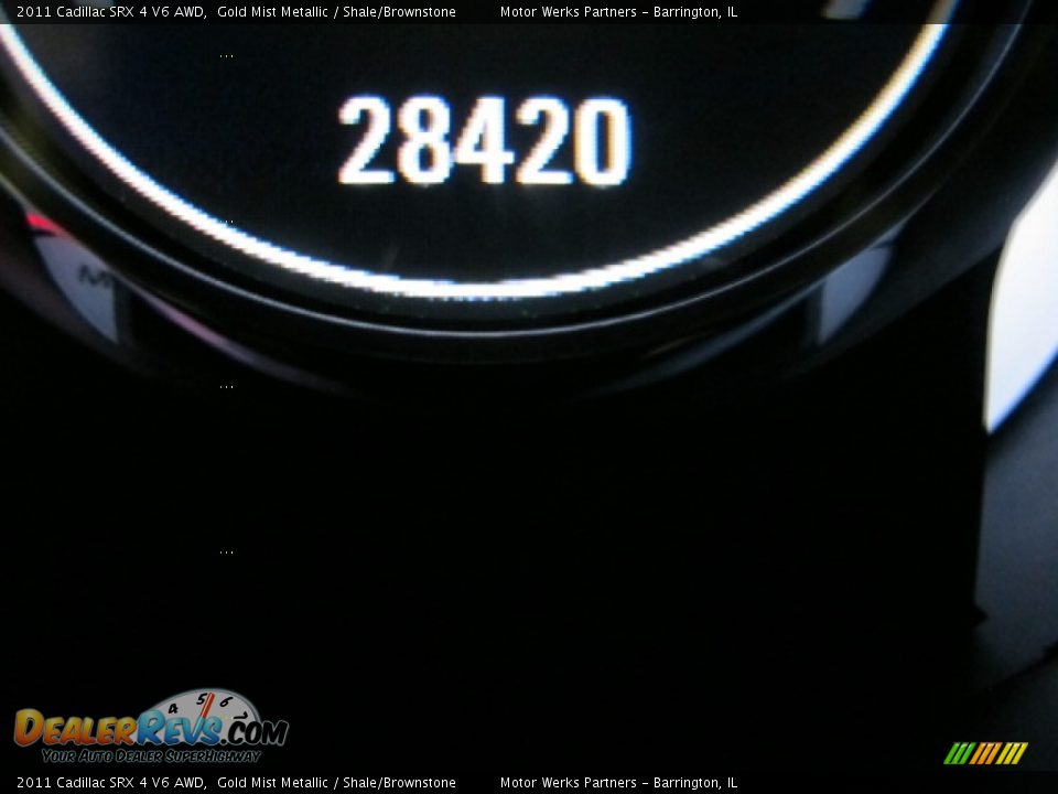 2011 Cadillac SRX 4 V6 AWD Gold Mist Metallic / Shale/Brownstone Photo #29
