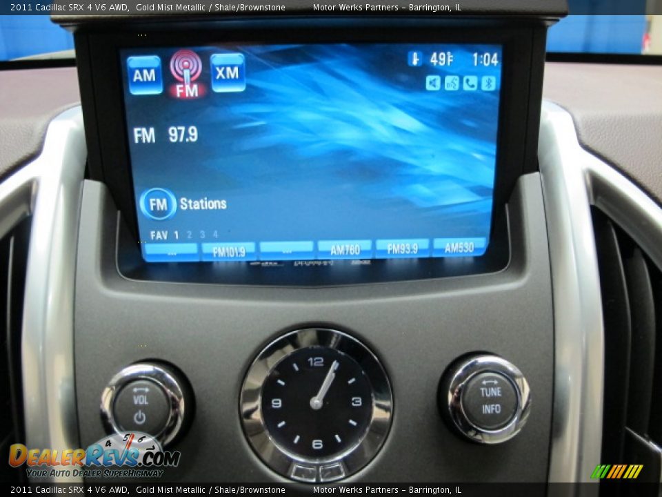 2011 Cadillac SRX 4 V6 AWD Gold Mist Metallic / Shale/Brownstone Photo #30