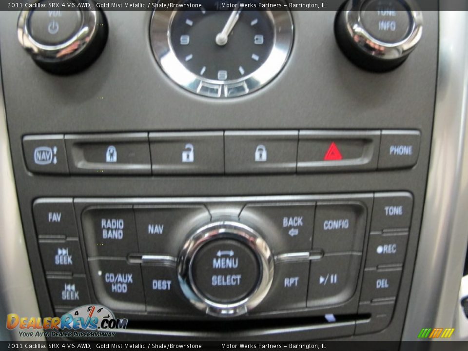 2011 Cadillac SRX 4 V6 AWD Gold Mist Metallic / Shale/Brownstone Photo #31