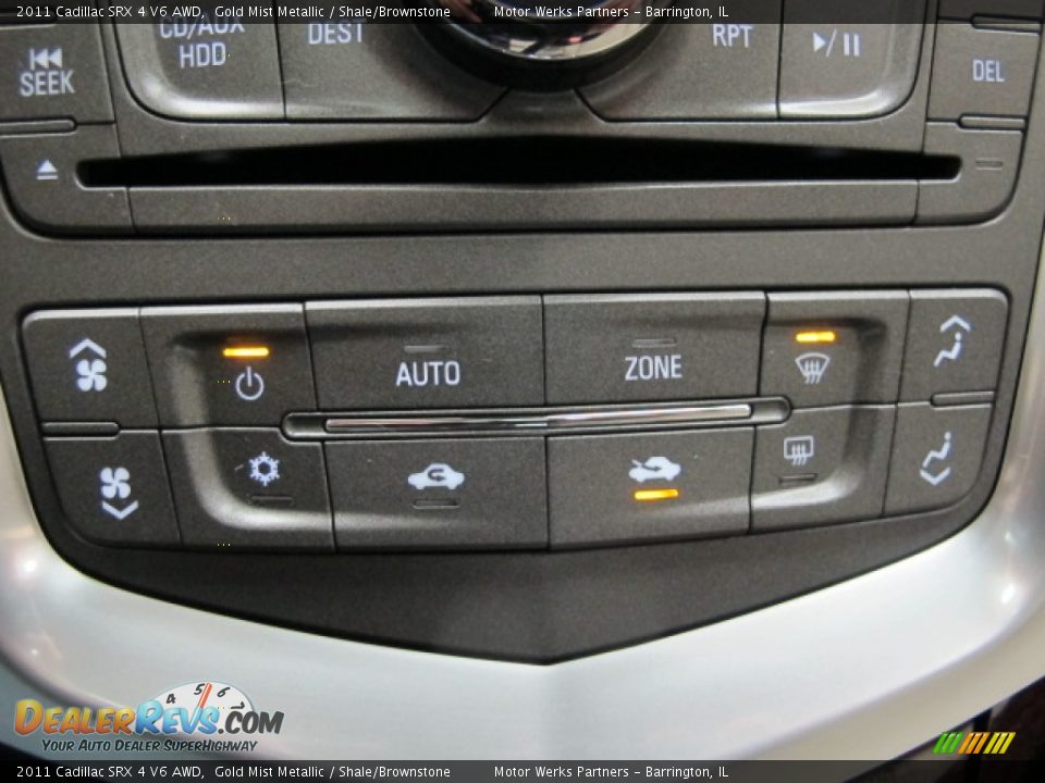 2011 Cadillac SRX 4 V6 AWD Gold Mist Metallic / Shale/Brownstone Photo #32