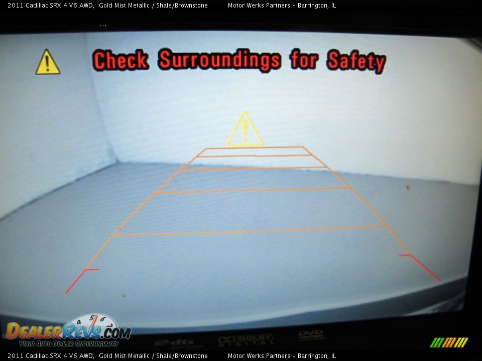 2011 Cadillac SRX 4 V6 AWD Gold Mist Metallic / Shale/Brownstone Photo #36