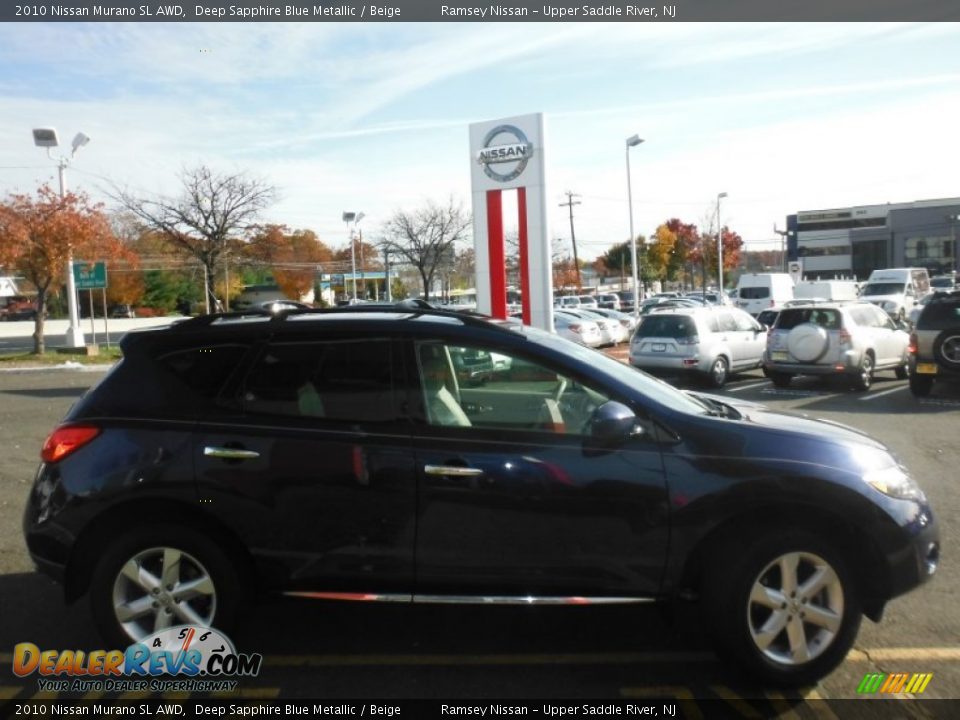2010 Nissan Murano SL AWD Deep Sapphire Blue Metallic / Beige Photo #9
