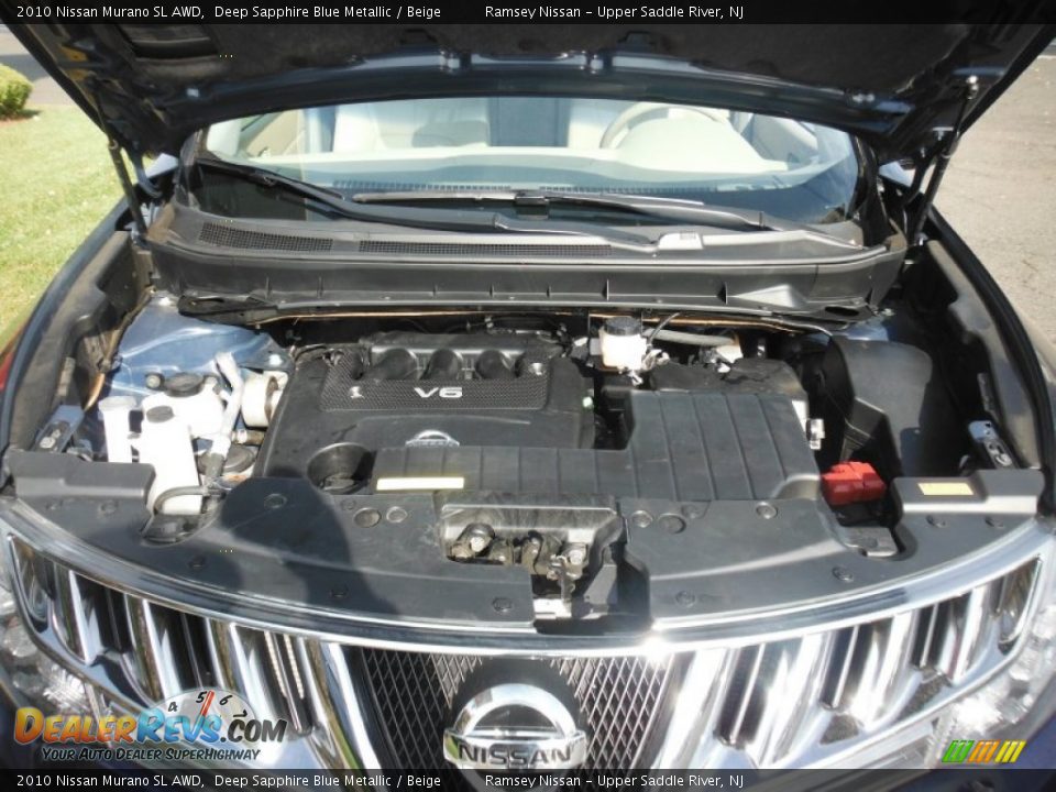 2010 Nissan Murano SL AWD Deep Sapphire Blue Metallic / Beige Photo #12