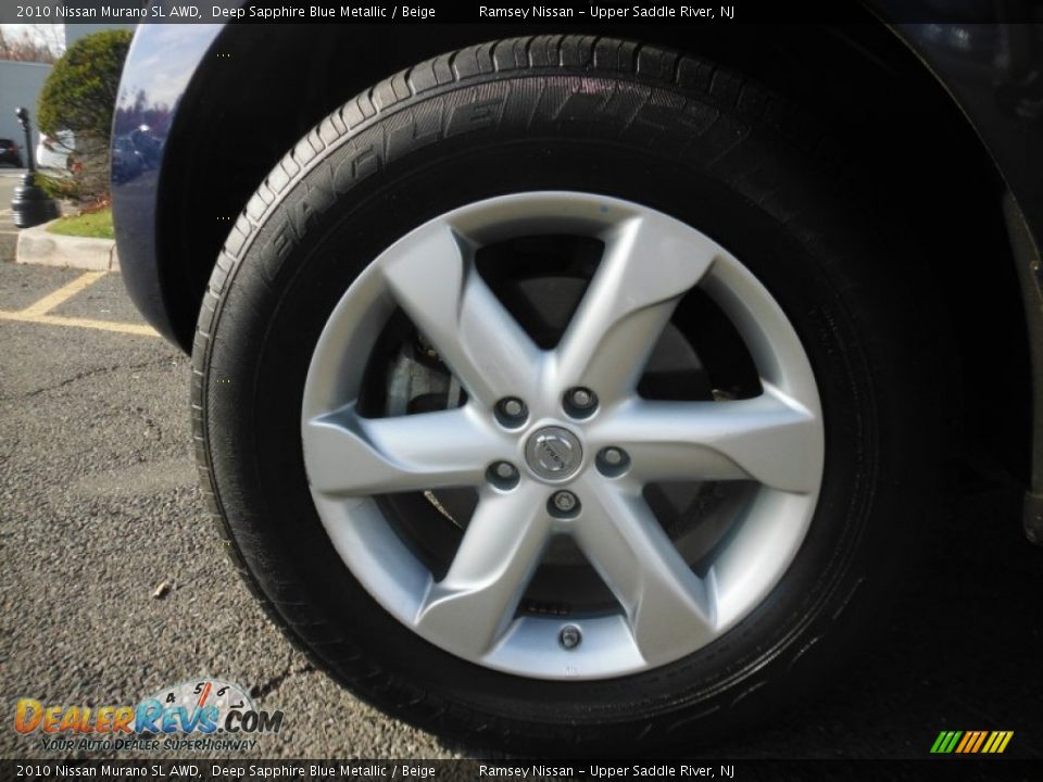 2010 Nissan Murano SL AWD Deep Sapphire Blue Metallic / Beige Photo #14