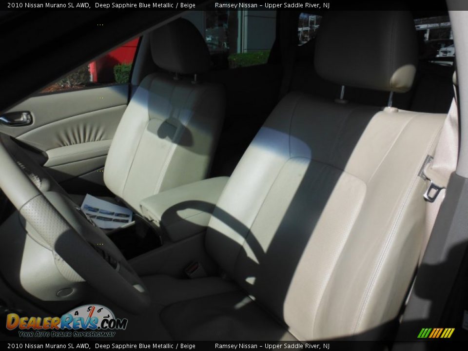 2010 Nissan Murano SL AWD Deep Sapphire Blue Metallic / Beige Photo #15