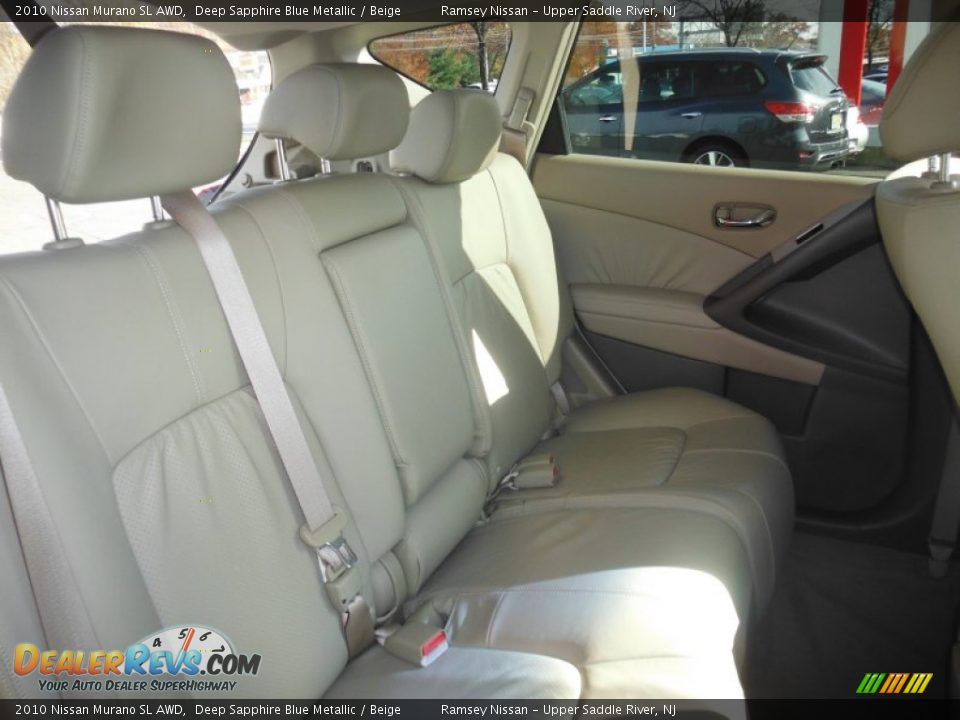 2010 Nissan Murano SL AWD Deep Sapphire Blue Metallic / Beige Photo #18