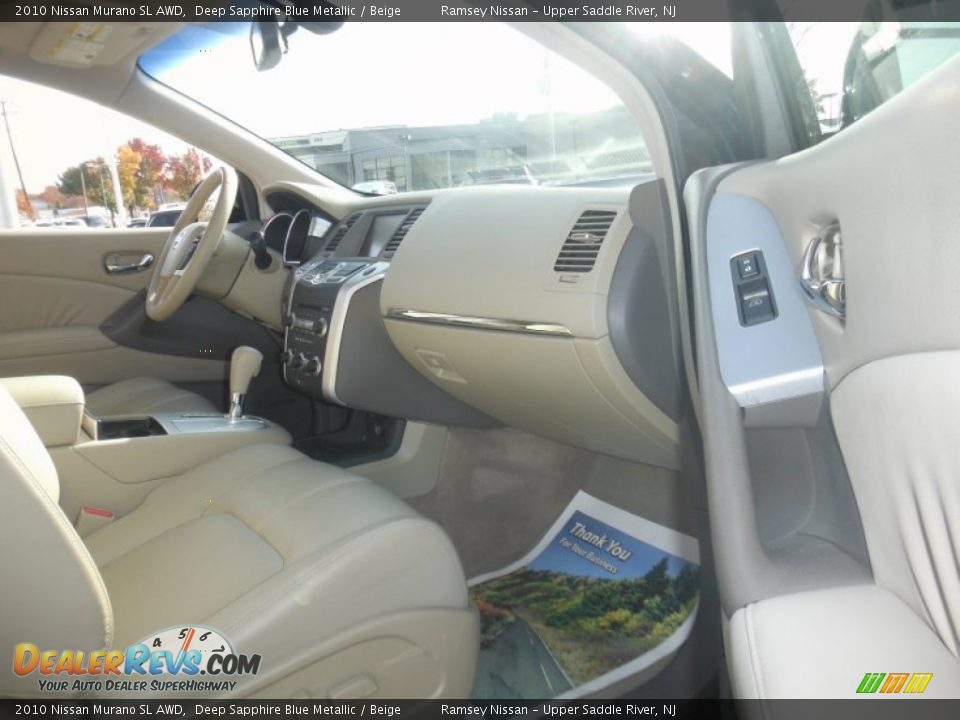 2010 Nissan Murano SL AWD Deep Sapphire Blue Metallic / Beige Photo #20