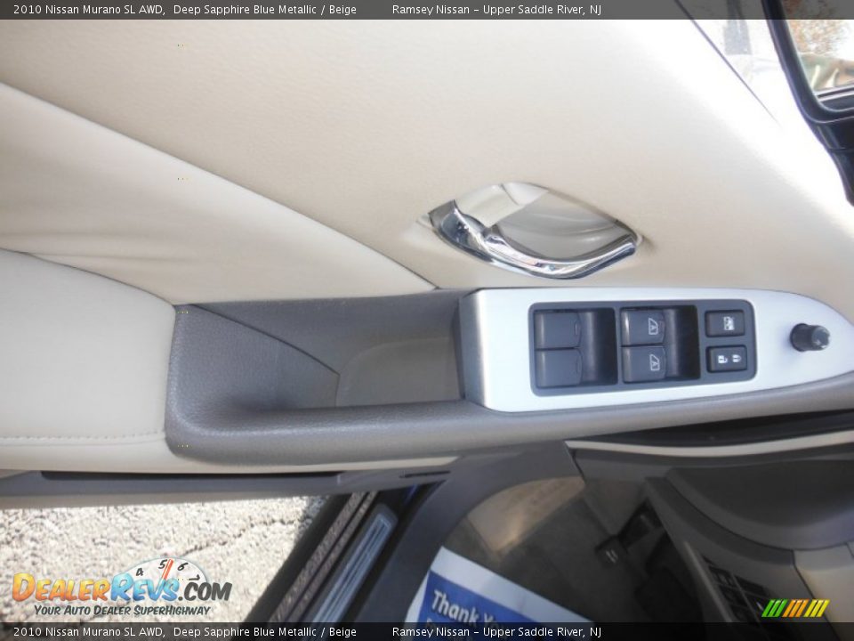 2010 Nissan Murano SL AWD Deep Sapphire Blue Metallic / Beige Photo #22