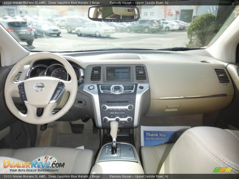 2010 Nissan Murano SL AWD Deep Sapphire Blue Metallic / Beige Photo #23